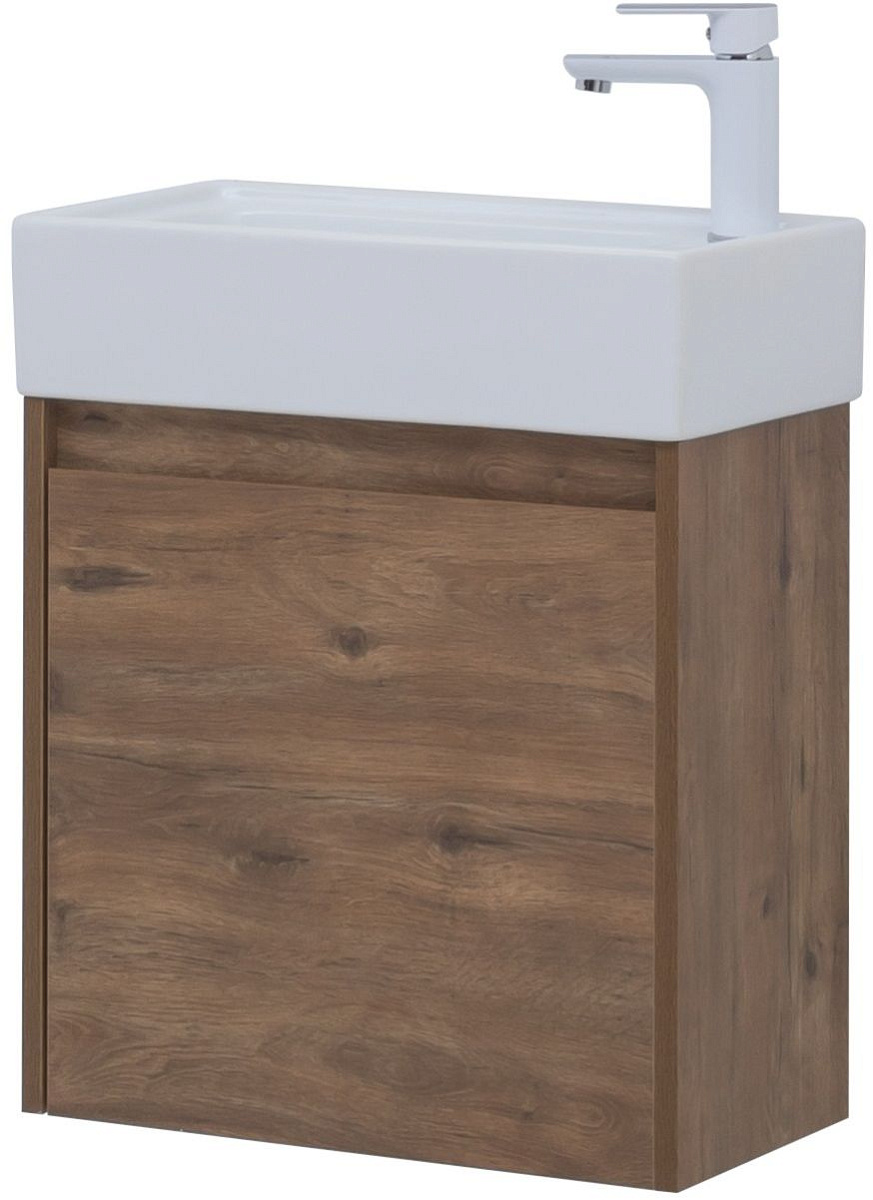 Тумба под раковину Aquanet Nova Lite 50 дуб рустикальный (1 дверца) Тумба под раковину Aquanet Nova Lite 50 дуб рустикальный (1 дверца)