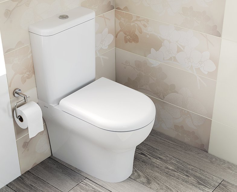 Комплект напольного унитаза Zentrum back to wall, сиденье микролифт, механизм 3/6 л Комплект напольного унитаза Zentrum back to wall, сиденье микролифт, механизм 3/6 л