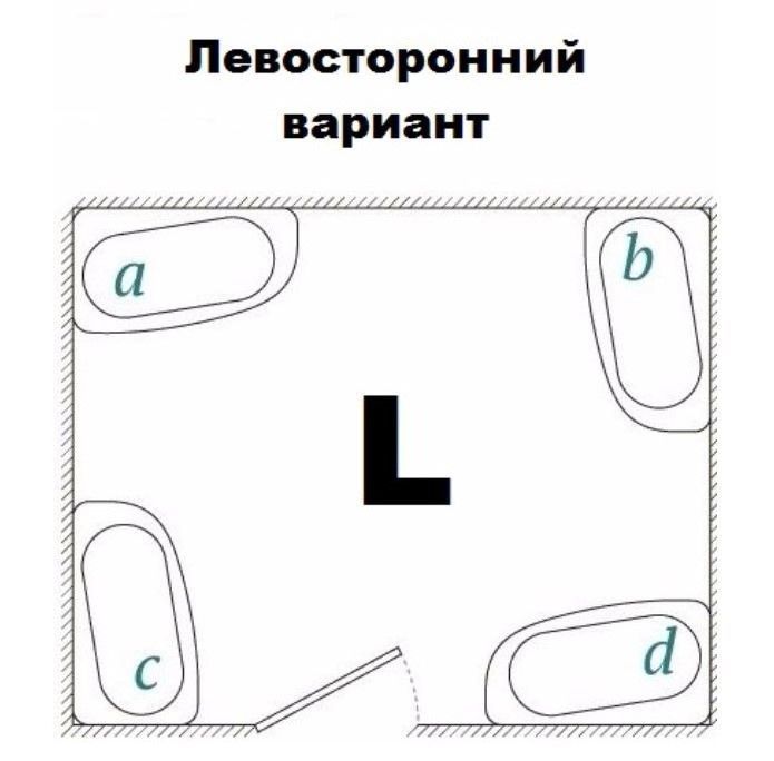 Акриловая ванна 1Marka Love 185х135 L 01лв1813л Акриловая ванна 1Marka Love 185х135 L 01лв1813л