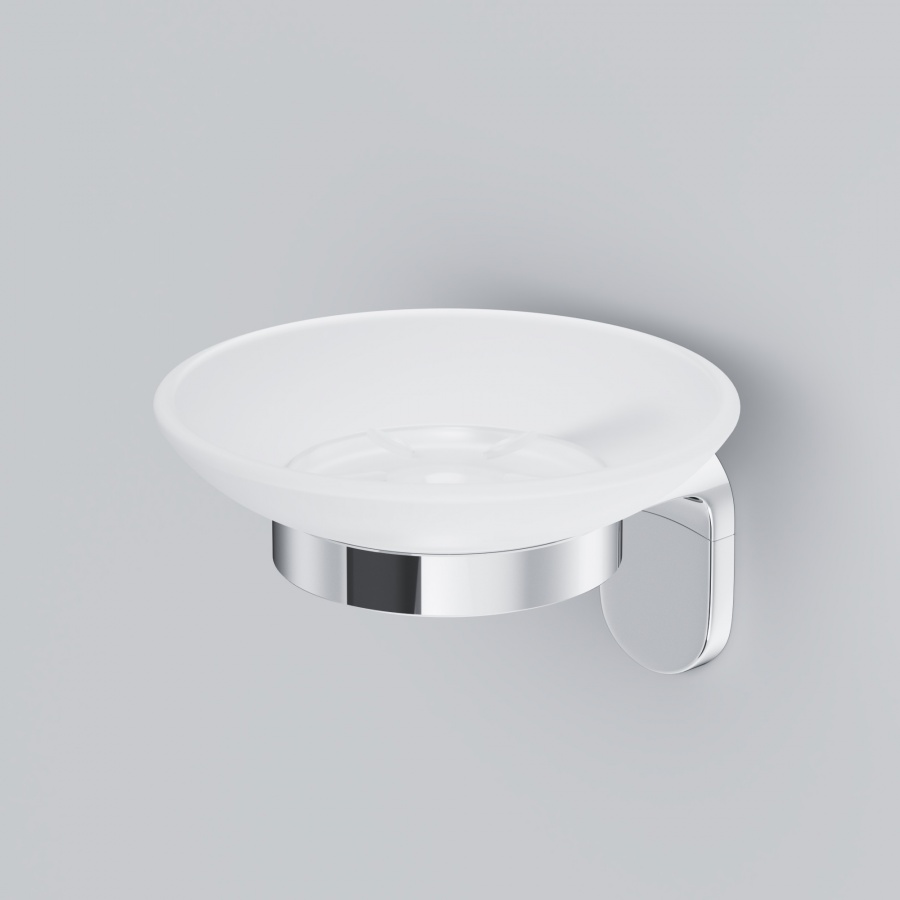 A8434200 X-Joy Стеклянная мыльница с настенным держателем A8434200 X-Joy Стеклянная мыльница с настенным держателем