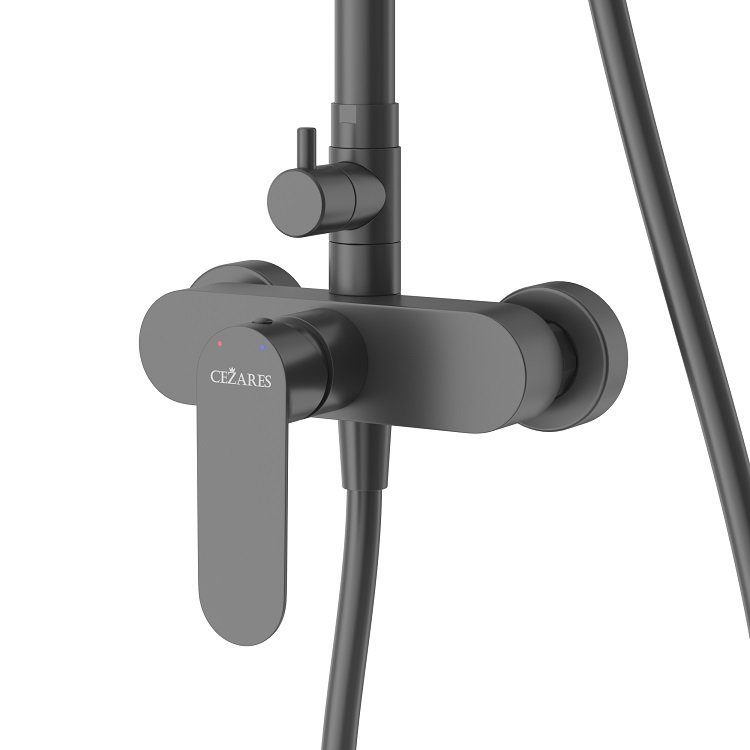 STYLUS-CD-BORO Душевая стойка со смесителем, брашированное золото STYLUS-CD-BORO Душевая стойка со смесителем, брашированное золото