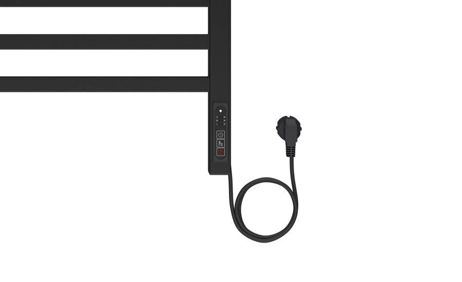 Полотенцесушитель электрический Aquatek (Акватек) Альтаир П10 500х900 мм, черный муар, подключение скрытое к сети электропитания / электропровод с вилкой, с терморегулятором и таймером quick touch, нержавеющая сталь AISI 201, гарантия 5 лет Полотенцесушитель электрический Aquatek (Акватек) Альтаир П10 500х900 мм, черный муар, подключение скрытое к сети электропитания / электропровод с вилкой, с терморегулятором и таймером quick touch, нержавеющая сталь AISI 201, гарантия 5 лет