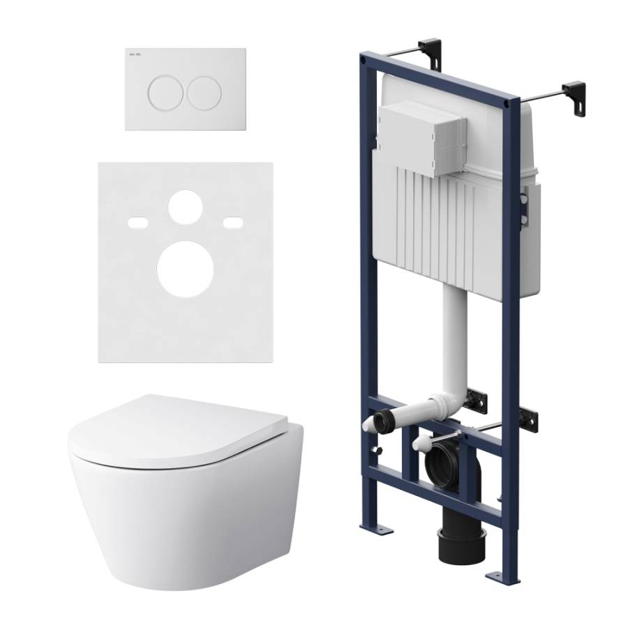 IS70101.741701 Инсталляция с клавишей ProC L Белый глянец. с подвесным унитазом Sense FlashClean с сид м/лифт IS70101.741701 Инсталляция с клавишей ProC L Белый глянец. с подвесным унитазом Sense FlashClean с сид м/лифт