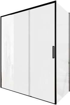 Душевой уголок Aquanet Pleasure Evo 160x90 AE65-160x90-BT профиль черный, прозрачное стекло Душевой уголок Aquanet Pleasure Evo 160x90 AE65-160x90-BT профиль черный, прозрачное стекло