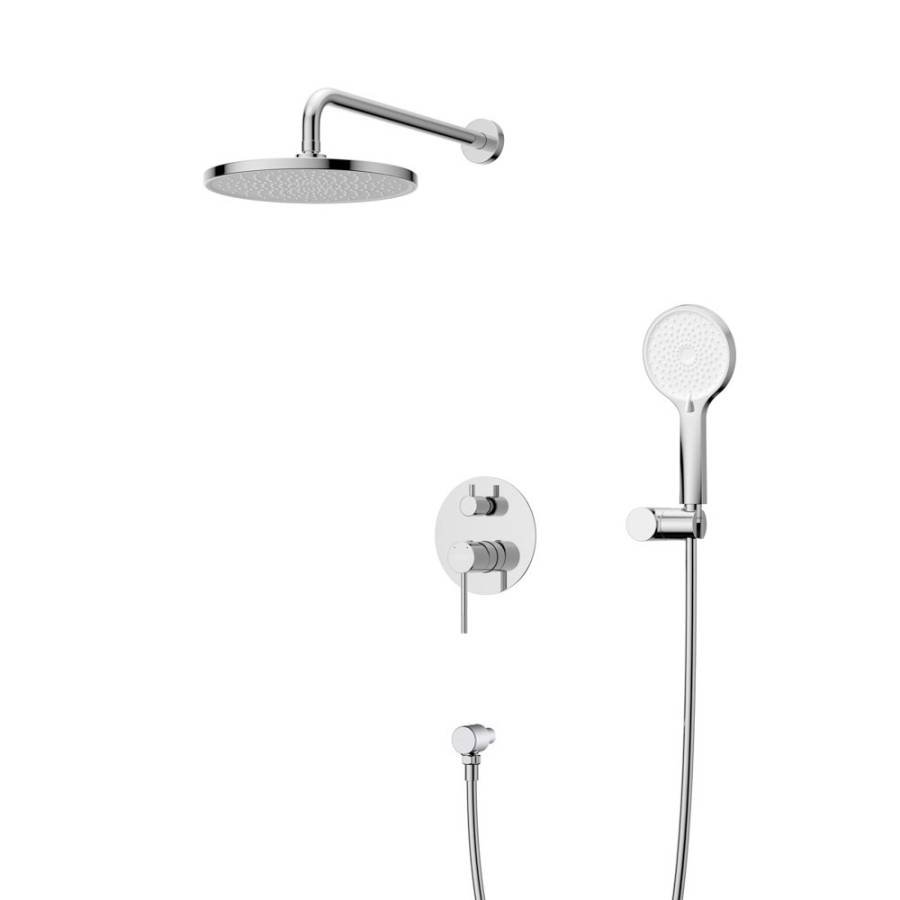 RELAX-DSET-IN Душевой комплект встраиваемый (смеситель встраиваемый, верхний душ, ручной душ со шлангом, штуцер с держателем), сатин RELAX-DSET-IN Душевой комплект встраиваемый (смеситель встраиваемый, верхний душ, ручной душ со шлангом, штуцер с держателем), сатин