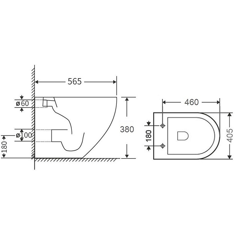 Приставной унитаз Orange Приставной унитаз Orange