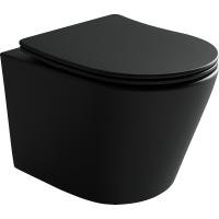 Подвесной унитаз Balearica Rimless (цвет Черный Матовый)