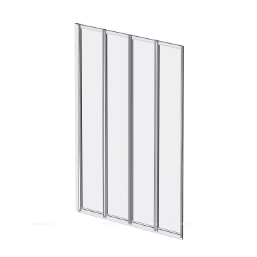 Шторка на борт ванны 100 AM.PM Like W80BS-100-140CT поворотно-складная