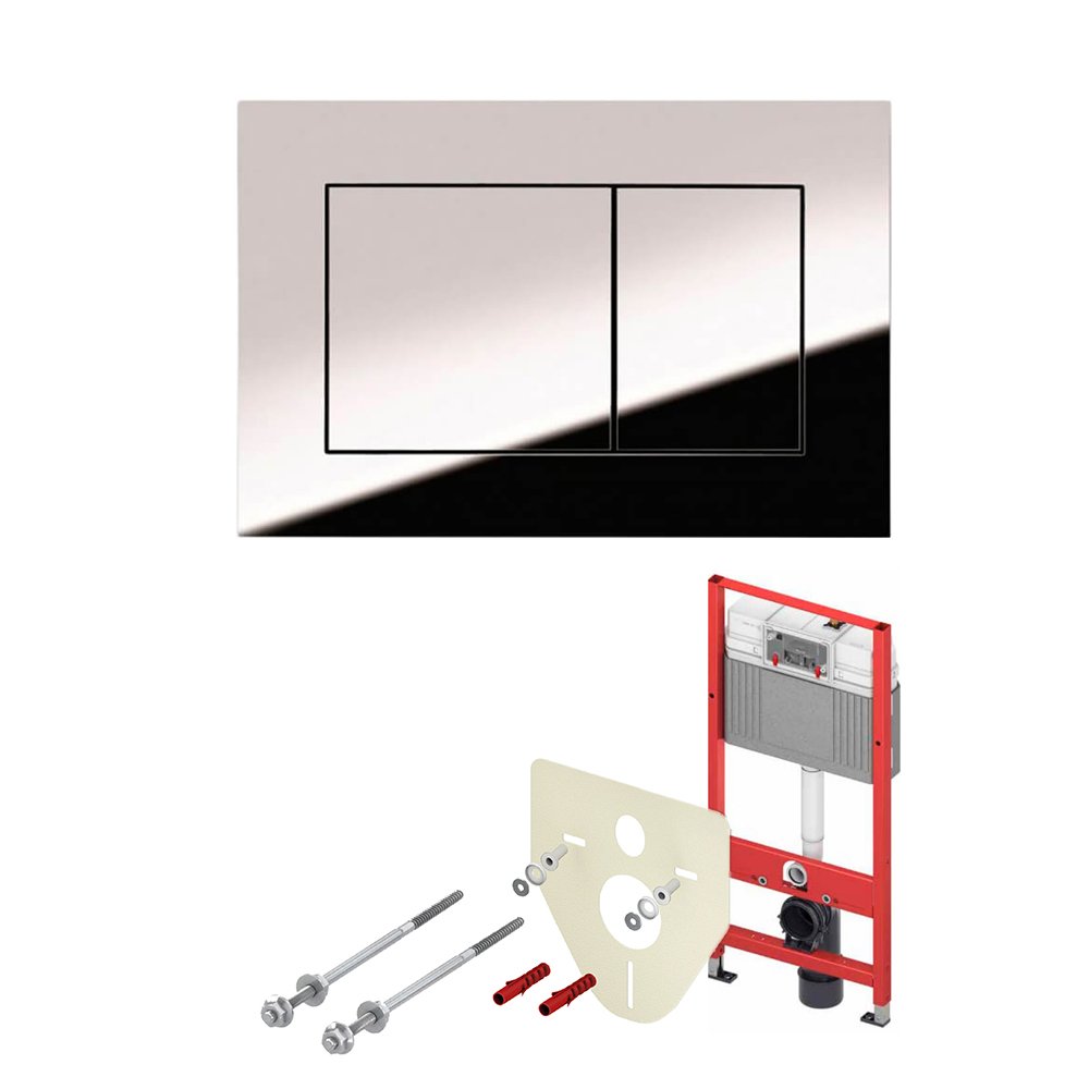 Комплект инсталляции 4 в 1 с панелью смыва ТЕСЕnow для установки подвесного унитаза (K440403) Комплект инсталляции 4 в 1 с панелью смыва ТЕСЕnow для установки подвесного унитаза (K440403)