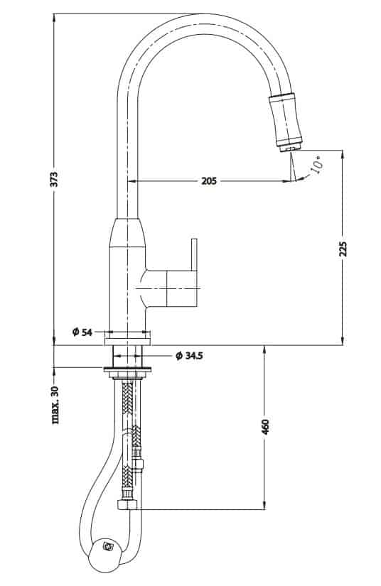 Смеситель для мойки OMNIRES CLIP 2008NSCR (хром) Смеситель для мойки OMNIRES CLIP 2008NSCR (хром)