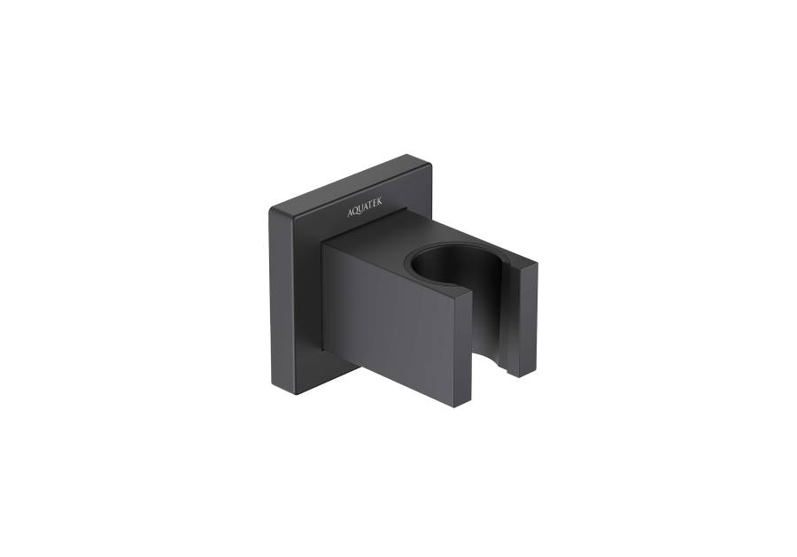 Держатель ручного душа AQUATEK, матовый черный AQ2401MB  Держатель ручного душа AQUATEK, матовый черный AQ2401MB