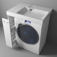 Тумба напольная под умывальник Riga Luxe 800х590 с выдвижным ящиком (ШхГхВ) 180х576х860