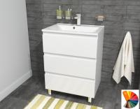 Тумба напольная под умывальник Bali New 750х450 3 ящика (ШхГхВ) 748х446х860