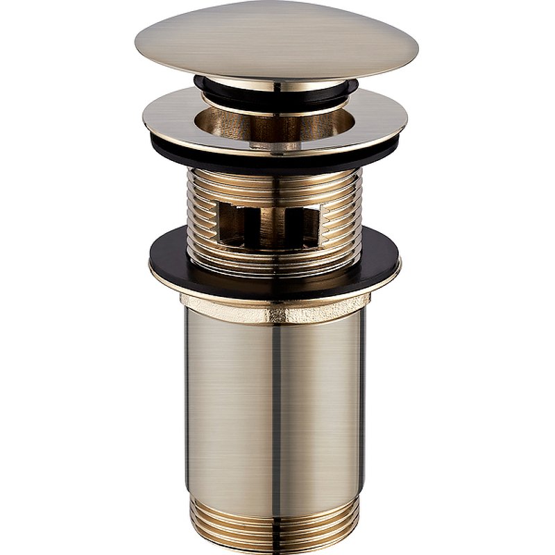 Пробка "click-clack" к сифону для умывальника A706GLB (брашированное золото) Пробка "click-clack" к сифону для умывальника A706GLB (брашированное золото)