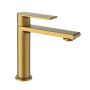 Смеситель для раковины Vogue VBF-1V1BG однорычажный, брашированное золото