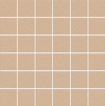 Мозаика 21050 Ла-Виллет бежевый темный 30,1*30,1*6,9(7шт/0,634м2), м2