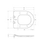 LOTO Унитаз подвесной с сиденьем дюропласт soft close BB070CHR/SC
