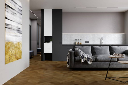 Кварцевый ламинат Fargo Herringbone Дуб Окленд, 44-653-76 Кварцевый ламинат Fargo Herringbone Дуб Окленд, 44-653-76