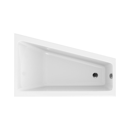 Ванна асимметричная CREA 160x100 правая белый