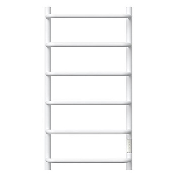 Полотенцесушитель электрический Point Ника PN08848W П6 400x800 диммер справа, белый Полотенцесушитель электрический Point Ника PN08848W П6 400x800 диммер справа, белый