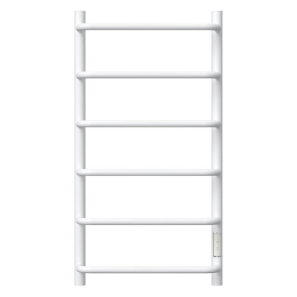 Полотенцесушитель электрический Point Ника PN08848W П6 400x800 диммер справа, белый Полотенцесушитель электрический Point Ника PN08848W П6 400x800 диммер справа, белый