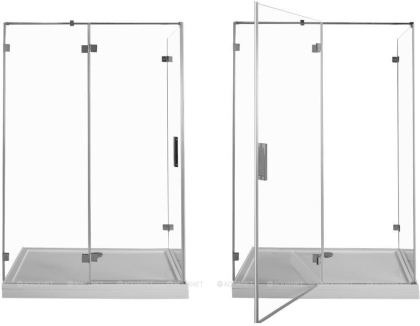 Душевой уголок Aquanet Beta NWD1231 120x80 R, прозрачное стекло