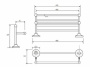 Полка для полотенец Bemeta Retro chrom 144302092 Хром