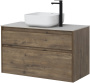 Тумба под раковину Aquanet Nova Lite 100 дуб рустикальный (2 ящика)