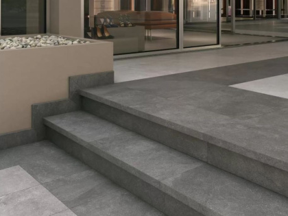 Керамогранит Kerama Marazzi Подступенок Про Стоун антрацит 10,7х60