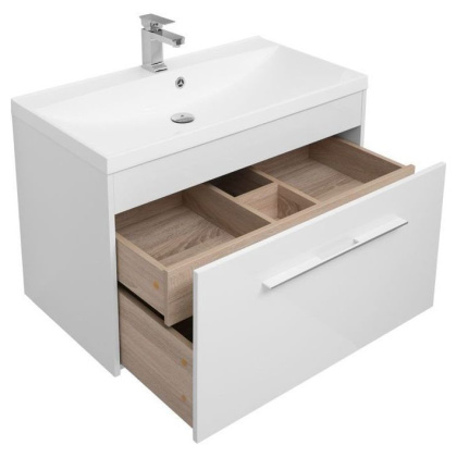 Мебель для ванной Aquanet Августа 90 белый (ручка хром)