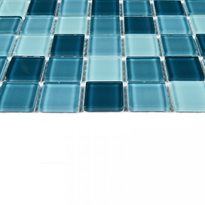 Мозаика стеклянная Sea wave-1 (чип 4*25*25) 300*300(22шт.-1.98м2), м2 Мозаика стеклянная Sea wave-1 (чип 4*25*25) 300*300(22шт.-1.98м2), м2