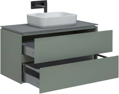 Тумба под раковину Allen Brau Infinity 100 1.21003.CGM олива матовый