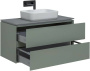 Тумба под раковину Allen Brau Infinity 100 1.21003.CGM олива матовый