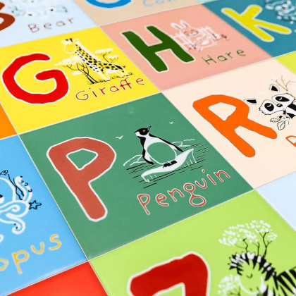 Декор OS\A231\5112 Зоопарк O синий (20см*20см*6,9мм) (10шт/0,4м2) , шт