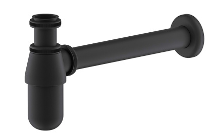 Сифон Timo 960/03L для раковины черный матовый