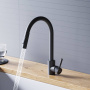 D3007522 Logic Кухонный смеситель  с вытягивающимся изливом, черный