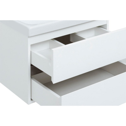 Мебель для ванной Aquanet Беркли 60 белый/дуб рошелье (зеркало дуб рошелье)