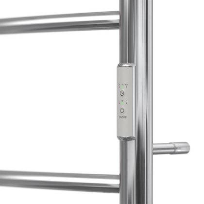 Полотенцесушитель электрический Point Афина PN04846P П3 400x600 с полкой, диммер справа, хром Полотенцесушитель электрический Point Афина PN04846P П3 400x600 с полкой, диммер справа, хром