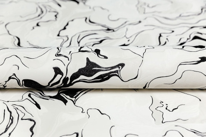 Обои виниловые Галатея база универсальная, белый чёрный