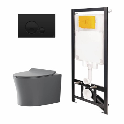 Сет: Инстал.OLI 80 ECO +панель Globe черн., OLI+Унитаз Point Вега, сер мат Сет: Инстал.OLI 80 ECO +панель Globe черн., OLI+Унитаз Point Вега, сер мат