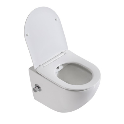 UNO Унитаз подвесной с сиденьем и креплением с функцией биде и смесителем BB3105CHR-BS/SC