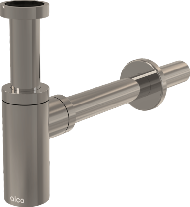 Сифон для умывальника DN32 DESIGN, NICKEL-глянец