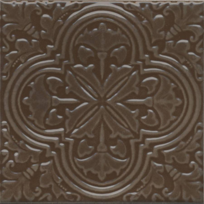 Декор Фес коричневый глянцевый 15x15x0,69