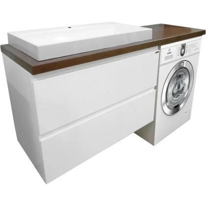 Комплект мебели Malibu Luxe 1550х500 левосторонний подвесной 2 ящика (ШхГхВ) 898х476х607