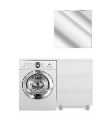 Комплект мебели Dallas Luxe 1500х482 правосторонний напольный 3 ящика (ШхГхВ) 848х476х860