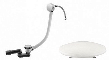 CZR-B-STW-BIO Слив перелив с наполнением ванны через перелив, белый матовый