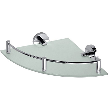 Полочка стеклянная угловая