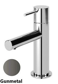 LEAF-LSM1-L-GM Смеситель для раковины однорычажный, с донным клапаном, исполнение Gunmetal PVD LEAF-LSM1-L-GM Смеситель для раковины однорычажный, с донным клапаном, исполнение Gunmetal PVD