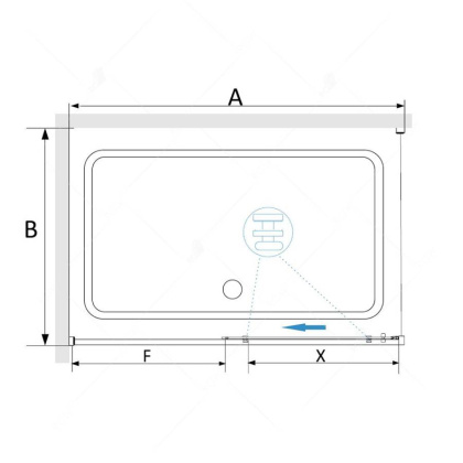 Душевой уголок RGW Stilvoll SV-45 140х70 06324547-011 профиль Хром стекло прозрачное