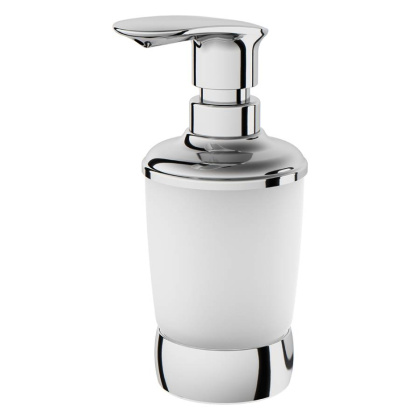 Стеклянный диспенсер для жидкого мыла Sensation, 8х18,5х10,8 см, хром, A3031900